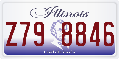 IL license plate Z798846