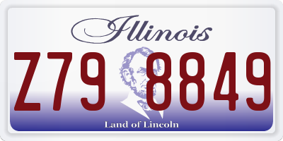IL license plate Z798849