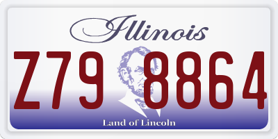 IL license plate Z798864