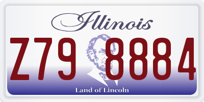 IL license plate Z798884