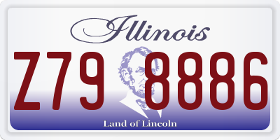 IL license plate Z798886