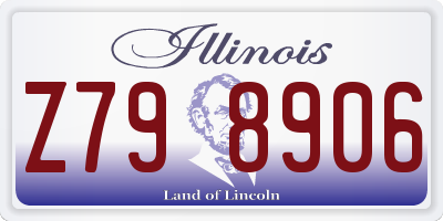 IL license plate Z798906