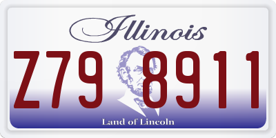 IL license plate Z798911