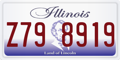 IL license plate Z798919