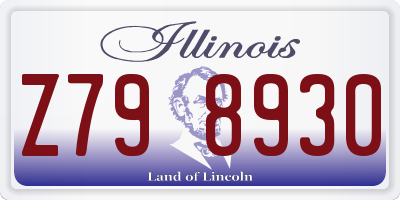 IL license plate Z798930