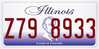 IL license plate Z798933