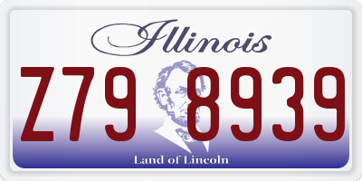 IL license plate Z798939