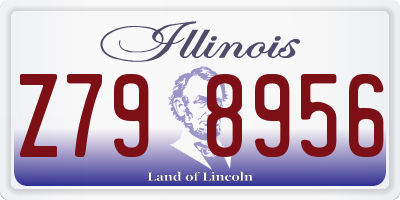 IL license plate Z798956