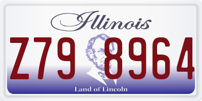 IL license plate Z798964