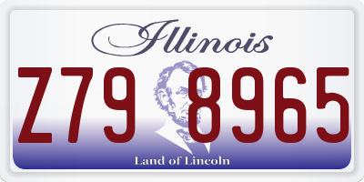 IL license plate Z798965