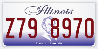 IL license plate Z798970