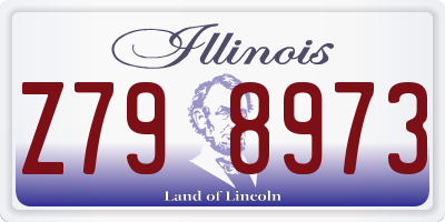 IL license plate Z798973