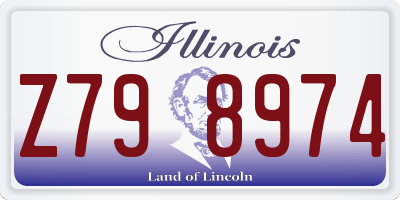 IL license plate Z798974