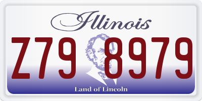 IL license plate Z798979