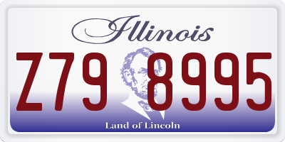 IL license plate Z798995