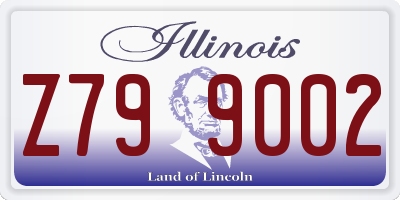 IL license plate Z799002