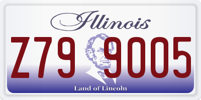 IL license plate Z799005