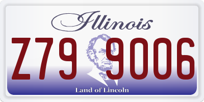 IL license plate Z799006