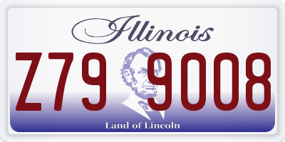 IL license plate Z799008