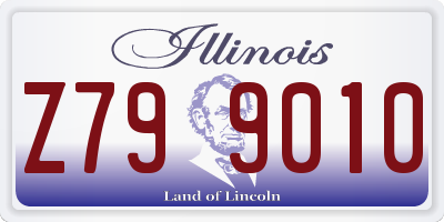 IL license plate Z799010