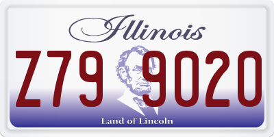 IL license plate Z799020