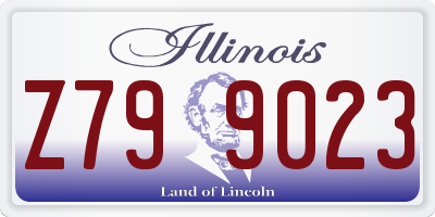 IL license plate Z799023