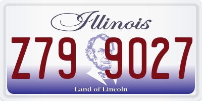 IL license plate Z799027