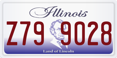 IL license plate Z799028