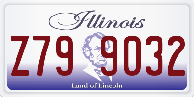 IL license plate Z799032