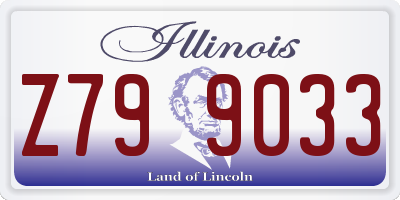 IL license plate Z799033