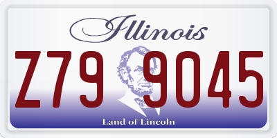 IL license plate Z799045