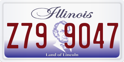 IL license plate Z799047