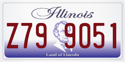 IL license plate Z799051