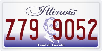 IL license plate Z799052