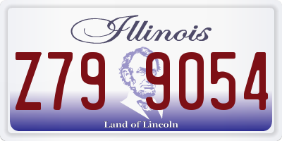 IL license plate Z799054