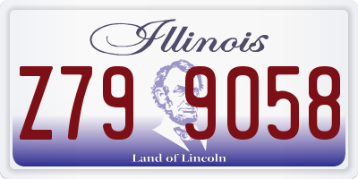 IL license plate Z799058