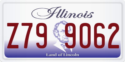 IL license plate Z799062