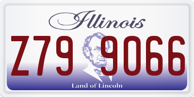 IL license plate Z799066