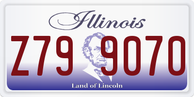 IL license plate Z799070