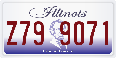 IL license plate Z799071