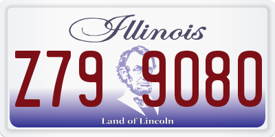IL license plate Z799080