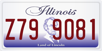 IL license plate Z799081
