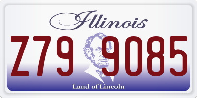 IL license plate Z799085
