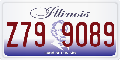 IL license plate Z799089