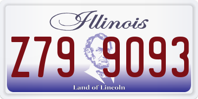 IL license plate Z799093