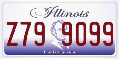 IL license plate Z799099