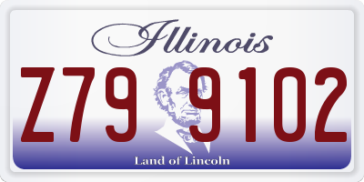 IL license plate Z799102