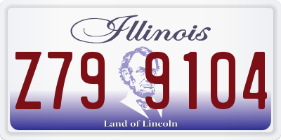IL license plate Z799104