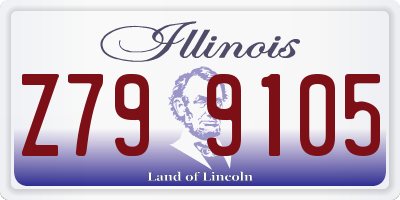 IL license plate Z799105