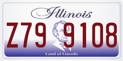 IL license plate Z799108